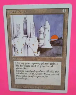 Magic the Gathering MTG Revised IVORY TOWER RARE LP/EX 1994 Vintage Nice! - Image 3