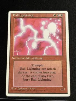 MTG - Ball Lightning - 4th Edition - Rare - MP - Image 3