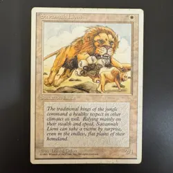 Magic The Gathering Savannah Lions Fourth Edition LP - Image 1
