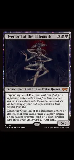 MTG Overlord of the Balemurk #0113 Duskmourn House of Horror (DSK) NM EN Normal - Image 3