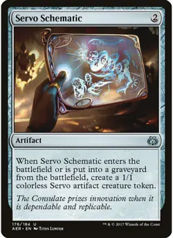 Servo Schematic #176 Aether Revolt NM - Image 1
