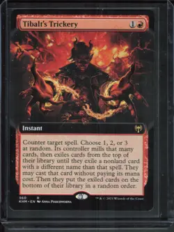 Magic The Gathering MTG - Kaldheim KHM 2021 - #360 Tibalt's Trickery NM x1 - Image 1