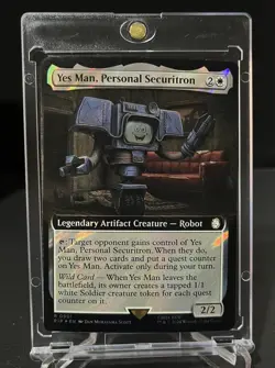 MTG Yes Man, Personal Securitron (Extended Art) (Surge Foil) R 901 UB: Fallout - Image 1