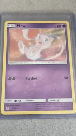 Pokemon TCG Mew Hidden Fates 32/68 Regular Rare Card NM/M - Image 1