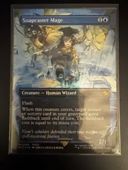 Snapcaster Mage (Borderless) (Chocobo Track Foil) Commander: Final Fantasy Foil - Image 1