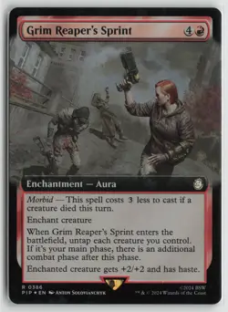 Grim Reaper's Sprint (Extended Art) LP Foil 386 Universes Beyond: Fallout MTG - Image 1