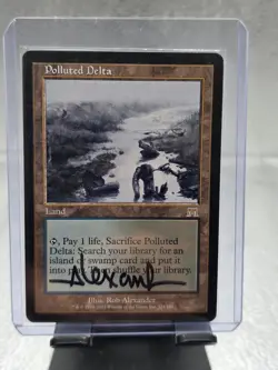 Magic The Gathering MTG Polluted Delta Onslaught Rare Signed Rob Alexander!!! - Image 1