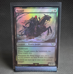 Wizards of the Coast Nazgul Foil Uncommon LOTR EN U 0334 1/2 MTG 2023 - Image 1