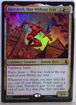 Daredevil, Man Without Fear [New, Near Mint] *Foil* {Marvel Super Heroes} - Image 1