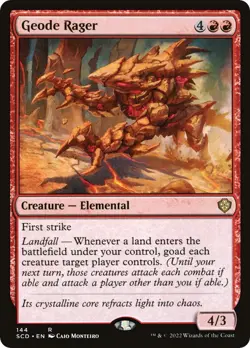 Magic Geode Rager [SCD - 144] Rare Near Mint - Image 1