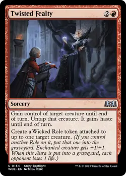 Twisted Fealty [Wilds of Eldraine] Foil Near Mint - Image 1