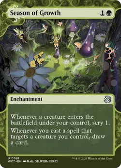 Season of Growth [Wilds of Eldraine: Enchanting Tales] Foil Near Mint - Image 1