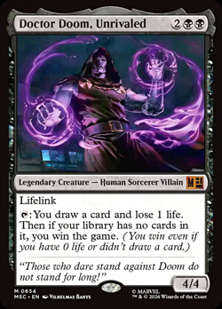 MTG Doctor Doom, Unrivaled Non-Foil MSC - Image 1