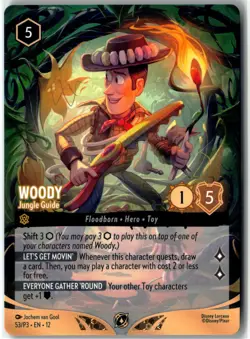 Disney Lorcana TCG Woody Jungle Guide 53/P3 Non-Foil Promo - Image 1