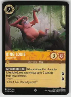 King Louie - Jungle VIP Rise of the Floodborn 12/204 Disney Lorcana NM - Image 1