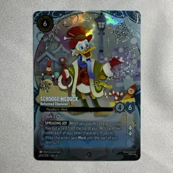 Disney Lorcana Scrooge McDuck Reformed Ebenezer Enchanted Winterspell 235/204 - Image 1