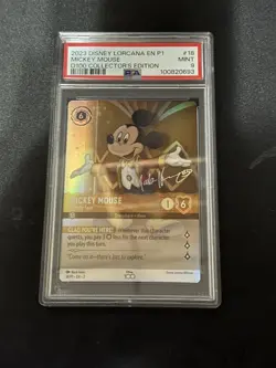 Mickey Mouse D100 Collector’s Edition PSA 9 Disney Lorcana - Image 1