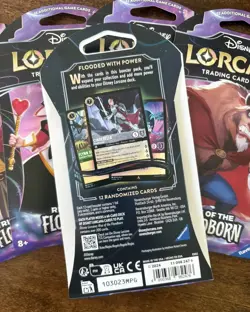 (5) New Packs Disney Lorcana Rise of the Floodborn Trading Card Game - Image 2