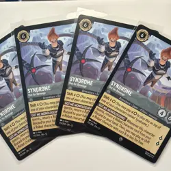 Disney Lorcana Syndrome Out for Revenge 172/204 Super Rare Wilds Unknown Set 4x - Image 4