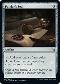 Patriar's Seal -Foil Light Play MTG Commander Legends: Battle for Baldur's Gate - Image 1