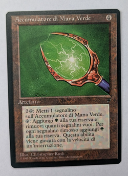 Magic Mtg Italian Legends Green Mana Battery near mint - Image 1