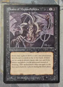 Chains of Mephistopheles -English Legends- Near Mint- Magic The Gathering MTG - Image 1