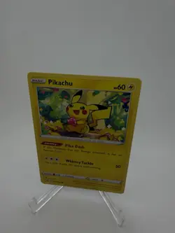 Pokemon Pikachu 052/196 Swsh11: Lost Origin Common Regular Basic 60 HP Pika Dash - Image 2