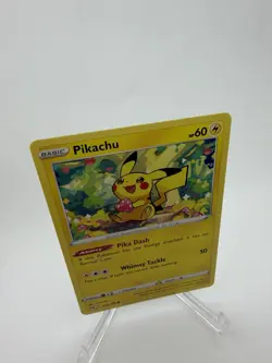 Pokemon Pikachu 052/196 Swsh11: Lost Origin Common Regular Basic 60 HP Pika Dash - Image 3