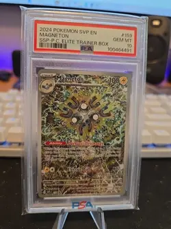 Magneton SVP 159 Black Star Promo Card Surging Sparks, Pokemon Center Stamped - Image 1