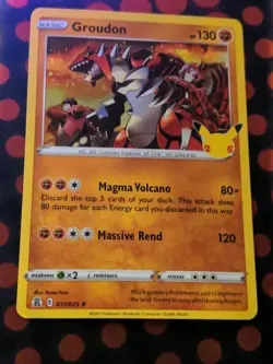 Pokemon TCG Groudon Celebrations 017/025 Holo Holo Rare - Image 2