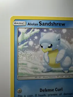 Pokemon TCG Card Alolan Sandshrew Guardians Rising 19/145 Common Pokemon - Image 3