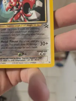 Scizor 33 Black Star Promo Pokemon Card - Image 4