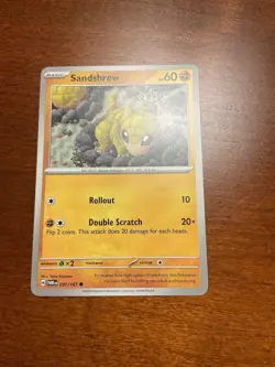 Sandshrew 097/167 Twilight Masquerade Regular Pokemon TCG Card - Image 1