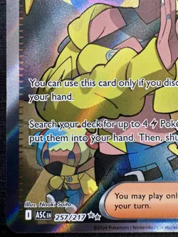 2026 Pokemon - Canari 257/217 - Ascended Heroes - FULL ART Trainer ULTRA RARE - Image 4