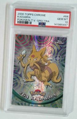 KADABRA SPECTRA 2000 TOPPS CHROME POKEMON T.V PSA 10 SERIES 1 - Image 1