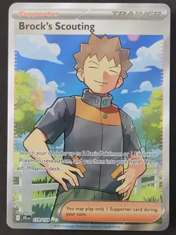 LP Brock's Scouting 179/159 Ultra Rare Journey Together Pokemon TCG - Image 1