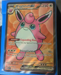 Wigglytuff Ex 187/165 Scarlet & Violet Pokemon 151 Holo Lp - Image 1