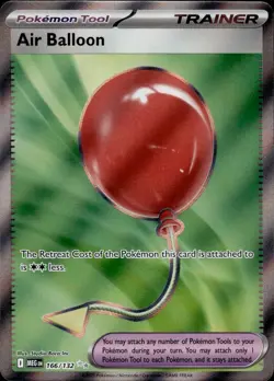 2025 Pokemon TCG Mega Evolution Air Balloon 166/132 Ultra Rare Full Art Holo - Image 1