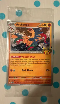 Pokemon Fossil Museum Archeops Promo Card (NEW AND UNOPENED) - Image 1