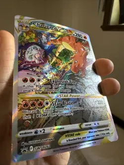 Charizard VSTAR SWSH262 Full Art Holo Pokemon TCG Promo Card Near Mint Condition - Image 3
