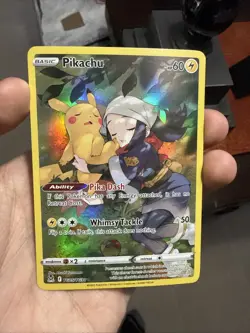 Pokemon Pikachu TCG TG05/TG30 Swsh11: Lost Origin Trainer Gallery Holo Card - Image 1