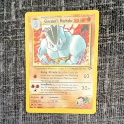 Pokemon TCG Giovanni's Machoke Gym Challenge Uncommon 42/132 Excellent - Image 1