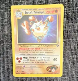 Pokemon TCG Brock's Primeape Gym Challenge Uncommon 35/132 1999 Excellent - Image 1