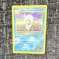 Pokemon TCG Misty’s Dewgong Gym Challenge Uncommon 54/132 2000 Excellent - Image 1