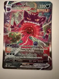 The Pokemon Company 2021 Fusion Strike Gengar VMAX 271/264 Secret Rare Holo ENG - Image 1