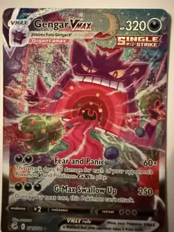 The Pokemon Company 2021 Fusion Strike Gengar VMAX 271/264 Secret Rare Holo ENG - Image 2