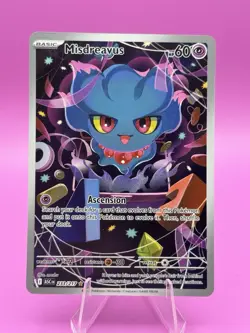 Pokemon TCG Misdreavus 233/217 Ascended Heroes IR Holo Rare Near Mint - Image 1