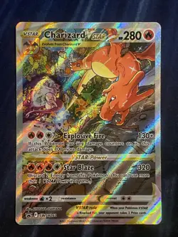 2022 Pokemon TCG Charizard VSTAR SWSH262 Full Art Black Star Promo Holo Card - Image 1