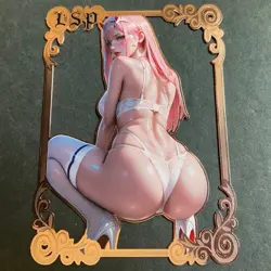 Goddess Story Gold METAL Card - Serial Number #180/200! Anime Zero Two **READ** - Image 2