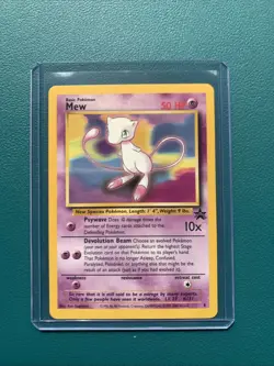1999 Pokemon Black Star Promo #8 Mew LP-NM - Image 1